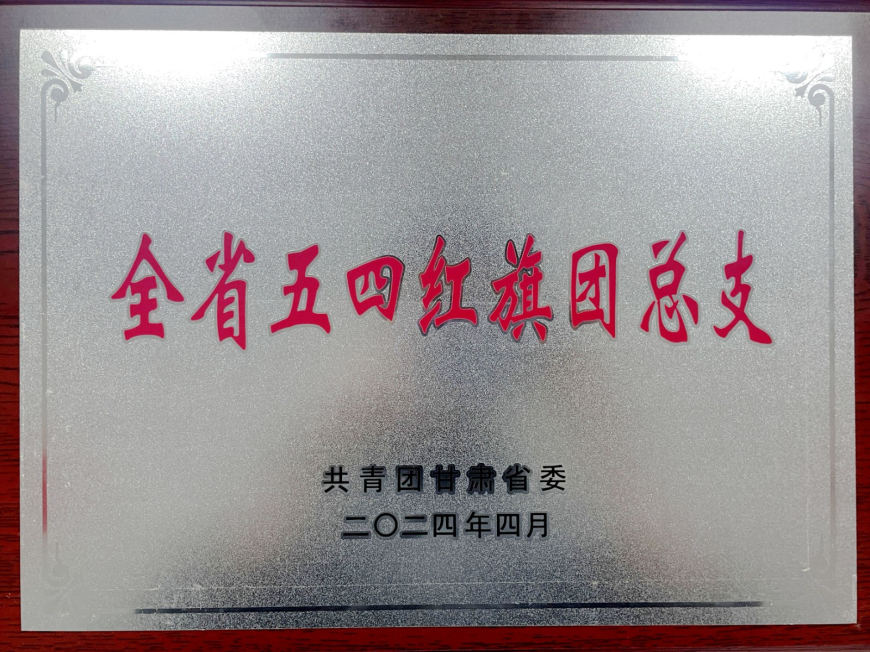 睿陽科技團總支榮獲2022-2023年度 “甘肅省五四紅旗團總支”